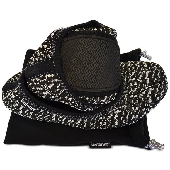 Isotoner Knit Ballerina Slippers with Travel Pouch